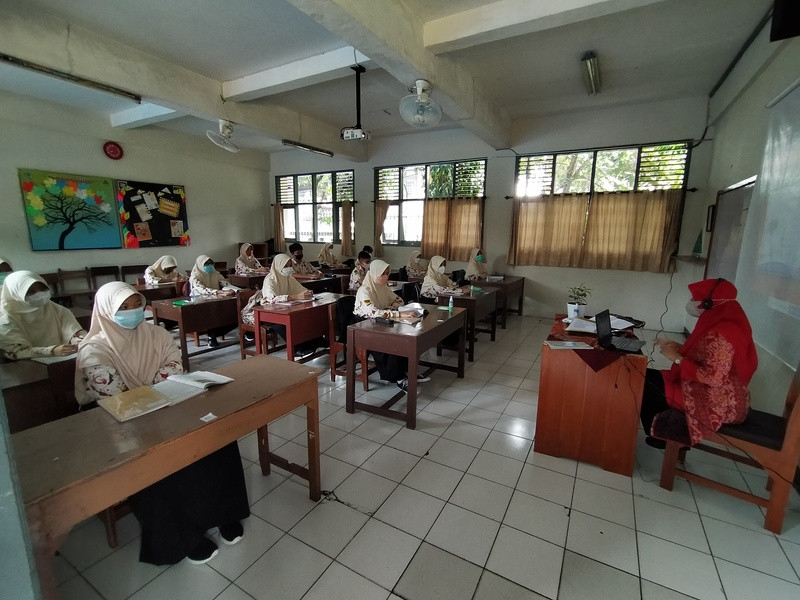 Begini Penampakan Uji Coba PTM di Kota Bogor(Dok.Ist)