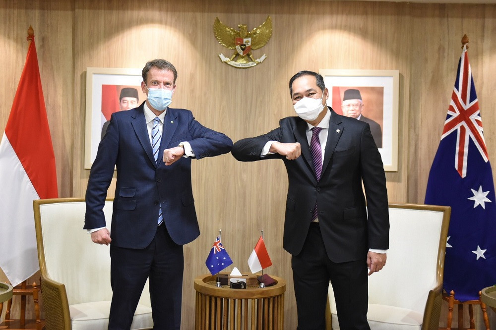 Mendag Lutfi dan Mendag Dan Tehan optimistis bahwa perdagangan Indonesia dan Australia akan menggeliat kembali (MPI)