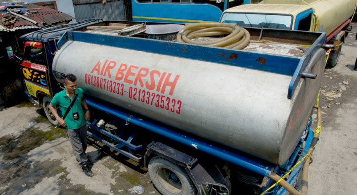 Perusahaan Daerah Air Minum Tirta Bhagasasi menargetkan cakupan layanan sebesar 70 persen di Bekasi. (Foto: MNC Media)