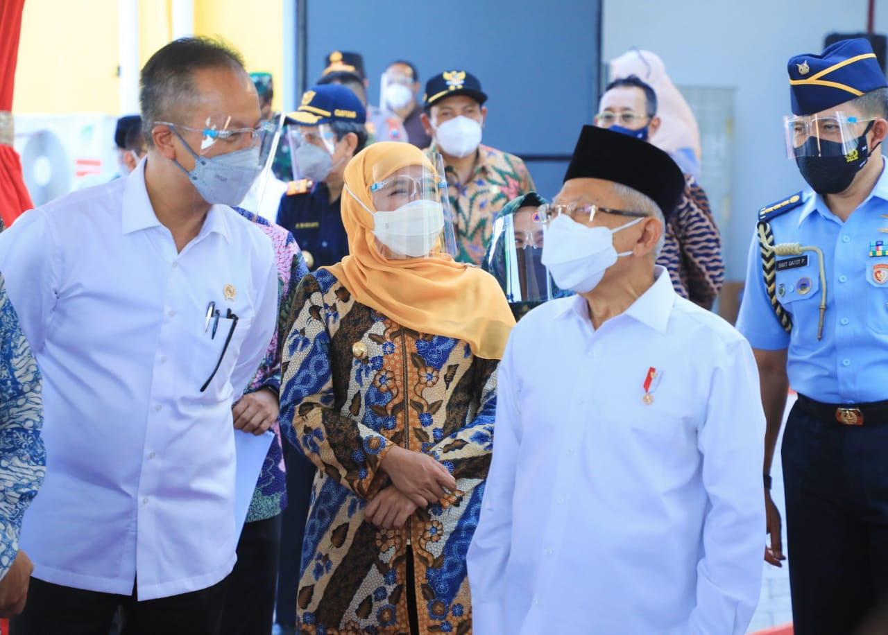 Wapres Maâ€™ruf Amin Soroti Angka Kemiskinan Ekstrem di Jatim (FOTO: MNC Media)