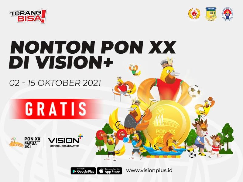 Gratis! Nonton Pertandingan PON XX Papua 2021 di Vision+ (FOTO: MNC Media)