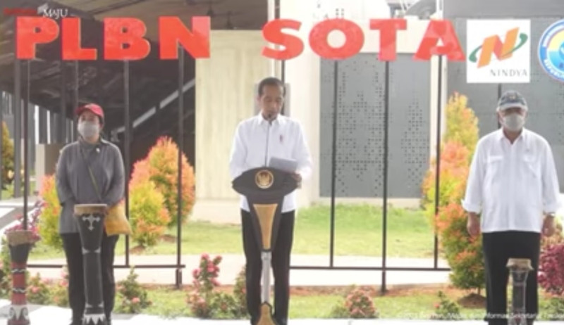 PLBN Sota di Merauke Diresmikan, Jokowi Berharap Tingkatkan Keamanan Wilayah Perbatasan (Dok,Setpres)
