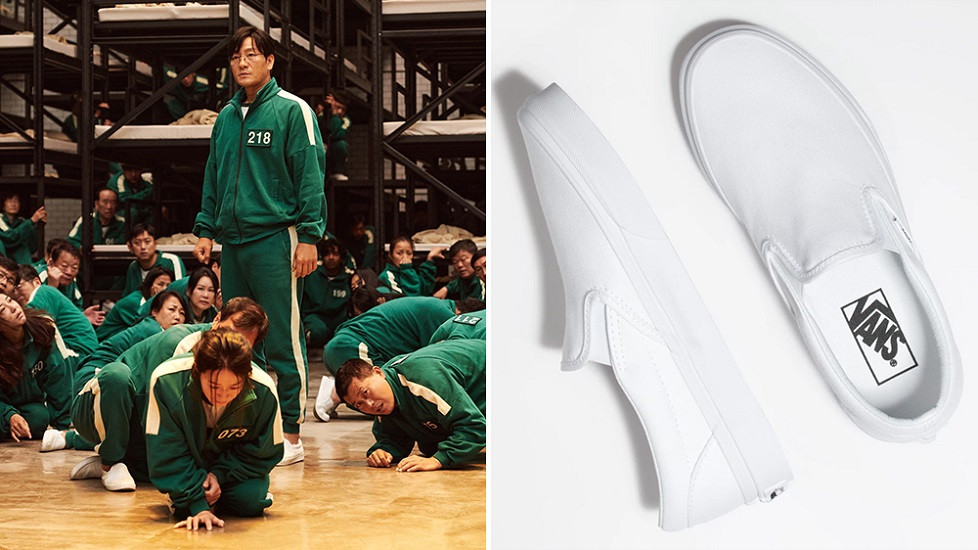 Sepasang sepatu slip-on putih ala Squid Game itu dijual seharga USD50 atau kurang lebih hanya Rp711.910