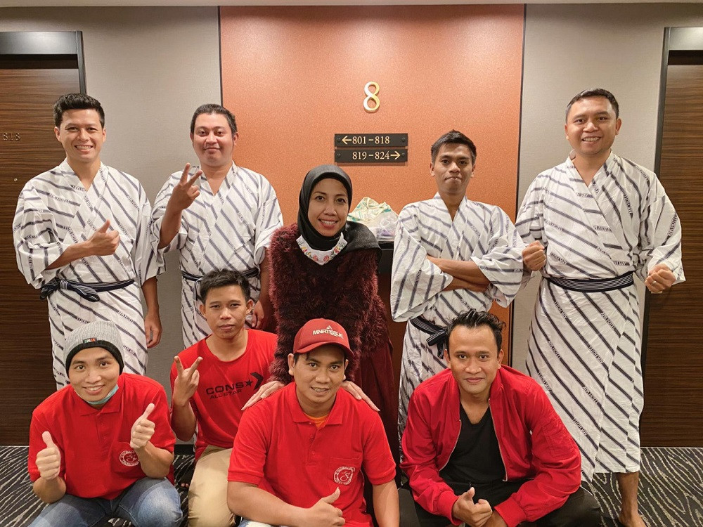 Peserta Tokutei Ginou dari JI GLOBALIFE ketika sampai di Jepang
