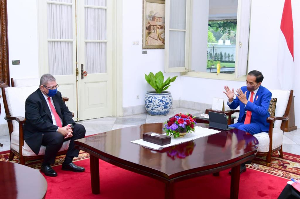 Tatap Muka dengan Menlu Malaysia, Jokowi Singgung Perlindungan WNI. (Foto: MNC Media)