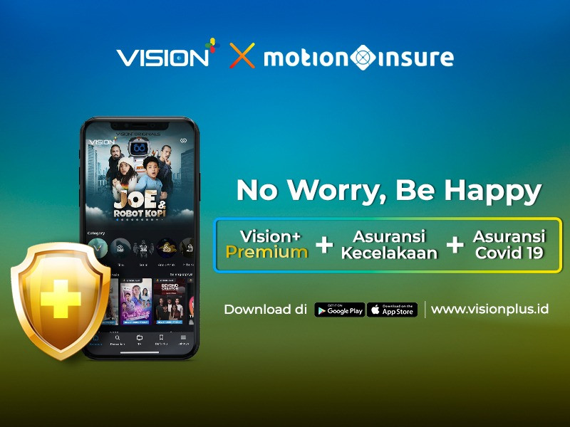 Ada Proteksi Jiwa Buat Pelanggan Vision+ dari MotionInsure, Simak Cara Mendapatkannya! (Foto: MNC Media)