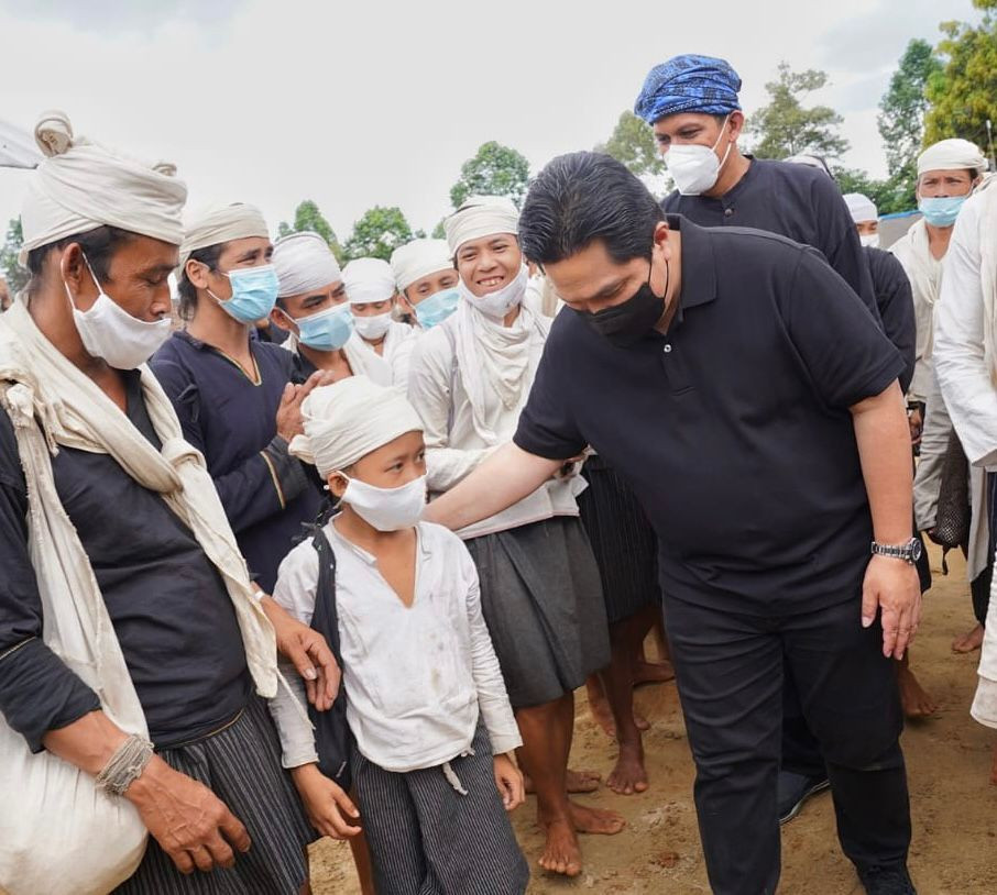 Erick Thohir Dapat Gelar Adat dari Masyarakat Baduy (FOTO: MNC Media)
