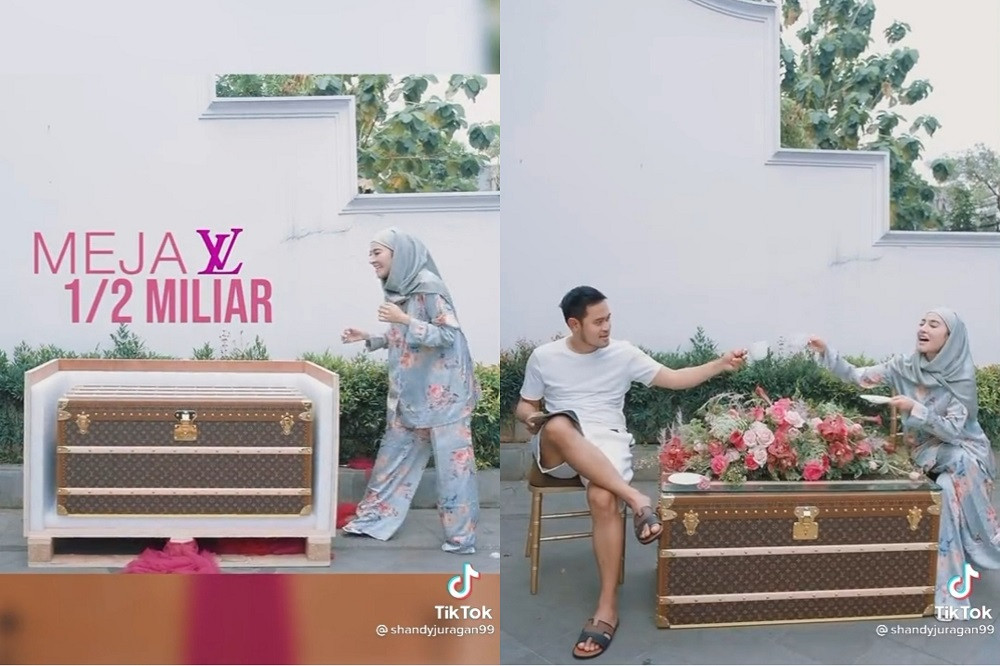 Mewah! Bos MS Glow Dapat Kado Meja LV Rp500 Juta