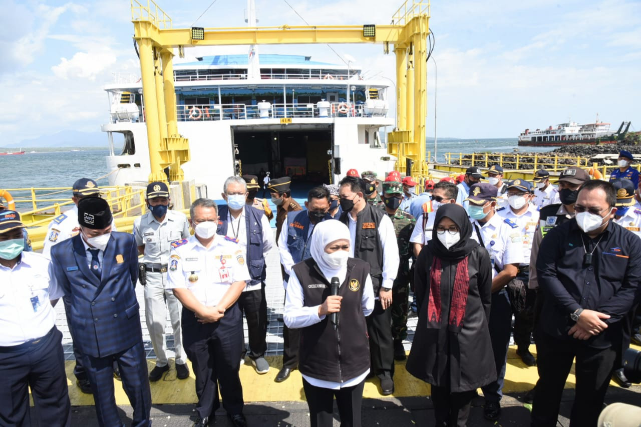 Gubernur Khofifah Resmikan Dermaga MB IV Pelabuhan Ketapang Banyuwangi (Dok.MNC Media)