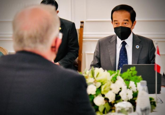 Airlangga Bocorkan Hasil Pertemuan Jokowi dengan PM Australia, Presiden Prancis hingga Erdogan (FOTO: Setgab)