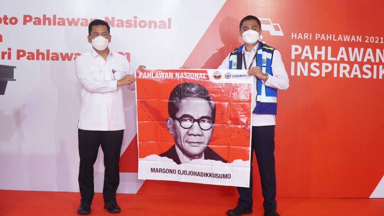 Sambut Hari Pahlawan, BNPT dan Jasa Marga (JSMR) Gelar Parade Foto Pahlawan di Tol Jabotabek. (Foto: Jasa Marga)