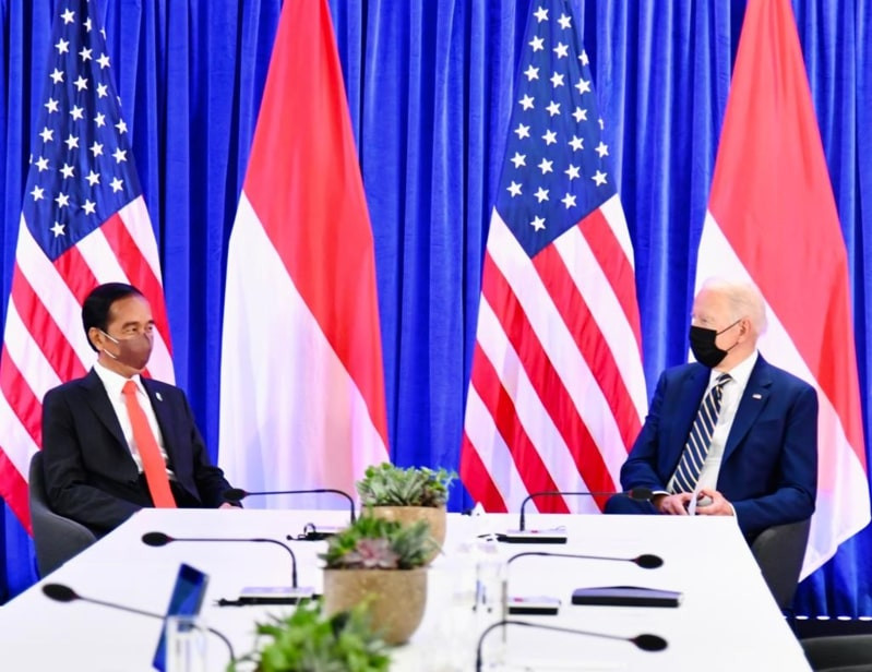Bertemu Presiden AS, Jokowi Bahas Pandemi hingga Investasi Mobil Listrik (Dok.Setkab)