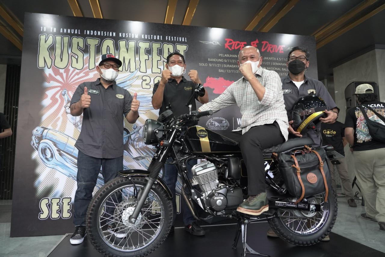 Dukung UMKM Sektor Otomotif, Pegadaian Luncurkan Motor Kustom The Gade ST150 (Dok.MNC Media)