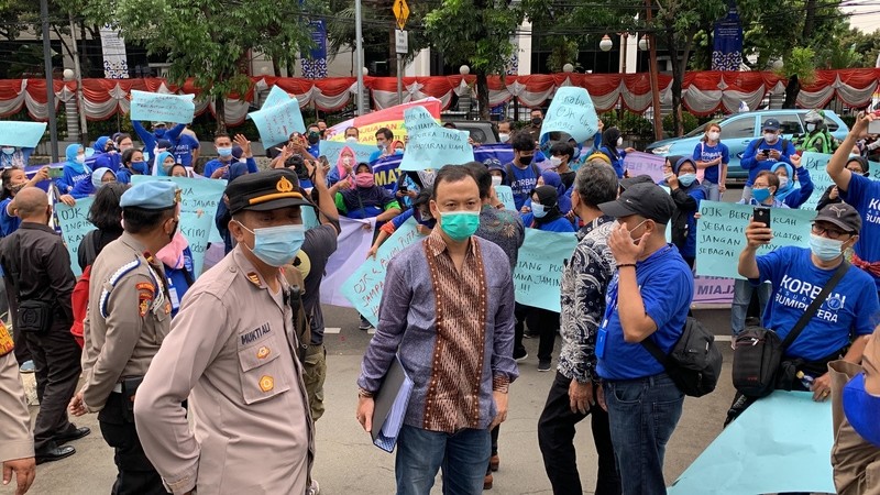 Nasabah Gagal Bayar Bumiputera Tuntut Empat Poin Ini. (Foto: MNC Media)