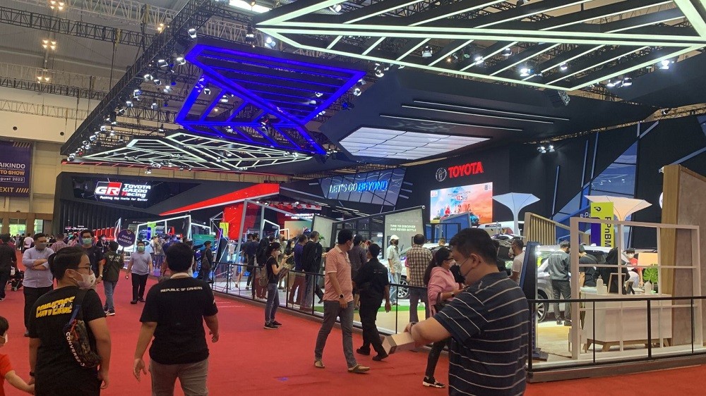 Pameran otomotif GIIAS 2021 (Azhfar Muhammad/MPI)
