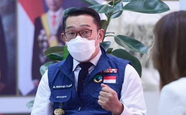 Gubernur Jawa Barat, Ridwan Kamil mengimbau masyarakat mewaspadai peningkatan kasus COVID-19 varian Omicron di Jabar.  (Foto: MNC Media)