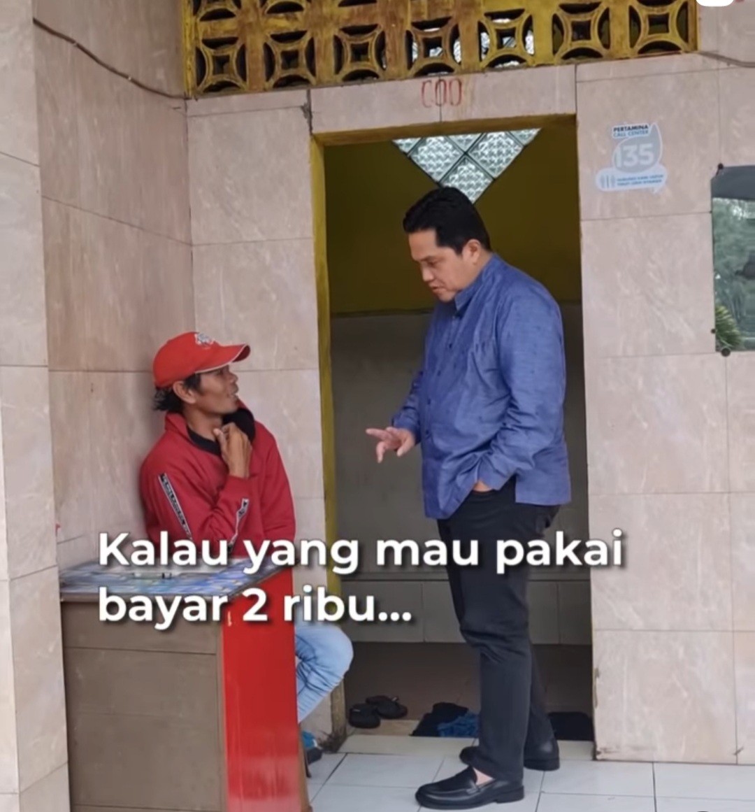 Kesal Toilet SPBU Diminta Bayaran, Erick Thohir: Ini Harus Gratis! (FOTO:@IG Erickthohir)