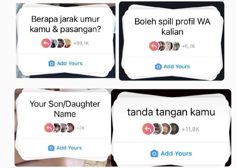 Fitur stiker Add Yours di Instagram Stories belakangan sedang ramai dibicarakan