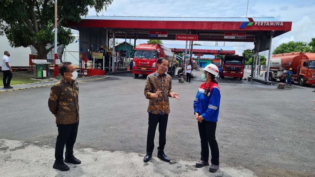 RI Mau Gelar G20 Summit, Jokowi Cek Stok BBM di Bali (FOTO: MNC Media)