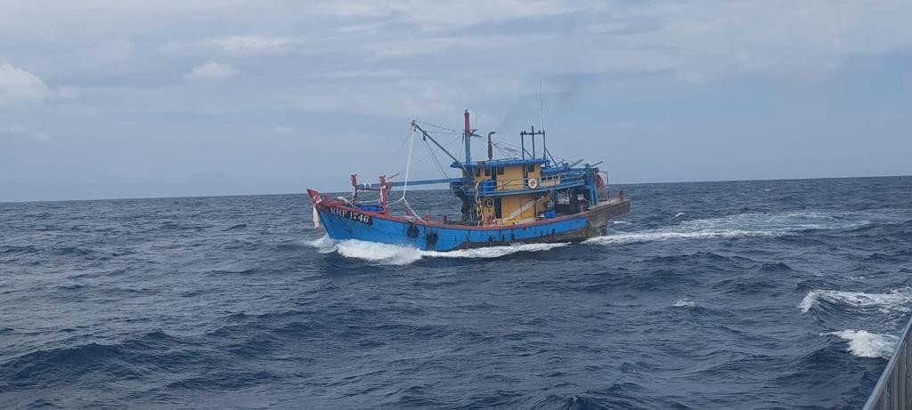 Kementerian Kelautan dan Perikanan (KKP) menyatakan pihak KKP telah melakukan penangkapan terhadap tiga kapal ikan asing berbendera Malaysia. (Foto: MNC Media)