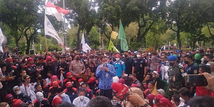 Bikin Iklim Dunia Usaha Tak Kondusif, Pengusaha Desak Kemnaker Sanksi Gubernur Anies (FOTO: MNC Media)