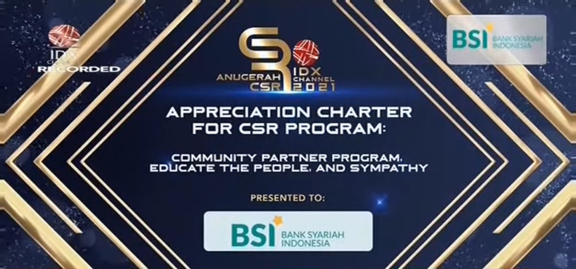 Terapkan Program CSR Berkelanjutan, Bank Syariah Indonesia Raih Penghargaan Anugerah CSR IDX Channel. (Foto: IDX Channel/Advertorial)