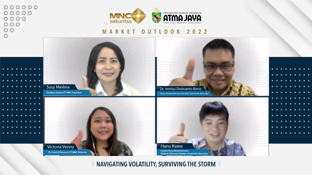 Gelar Market Outlook 2022, MNC Sekuritas Gandeng Magister Ekonomi Terapan Atma Jaya (FOTO: MNC Media)