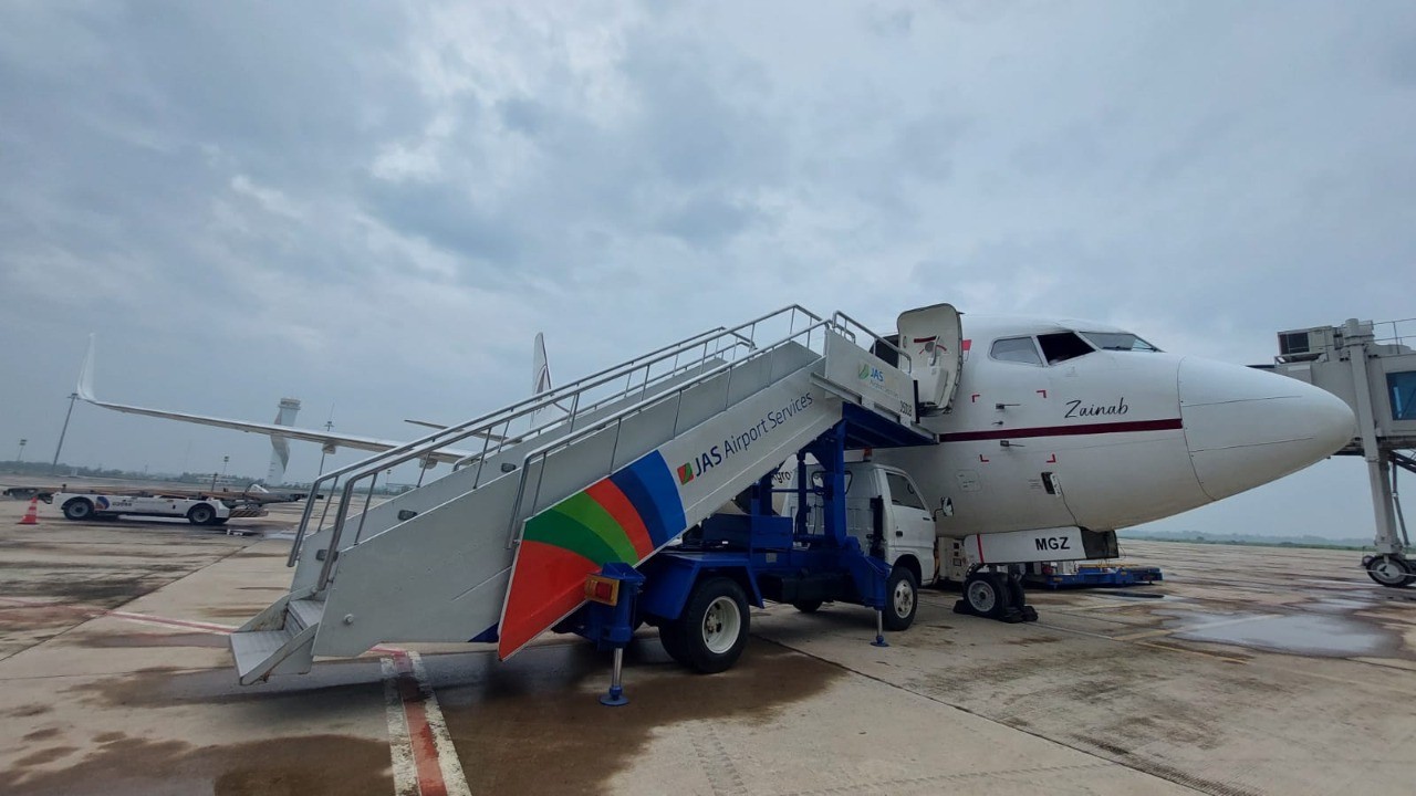 JAS Layani Ground Handling Asia Cargo Airlines di Bandara Kertajati(Dok.MNC Media)