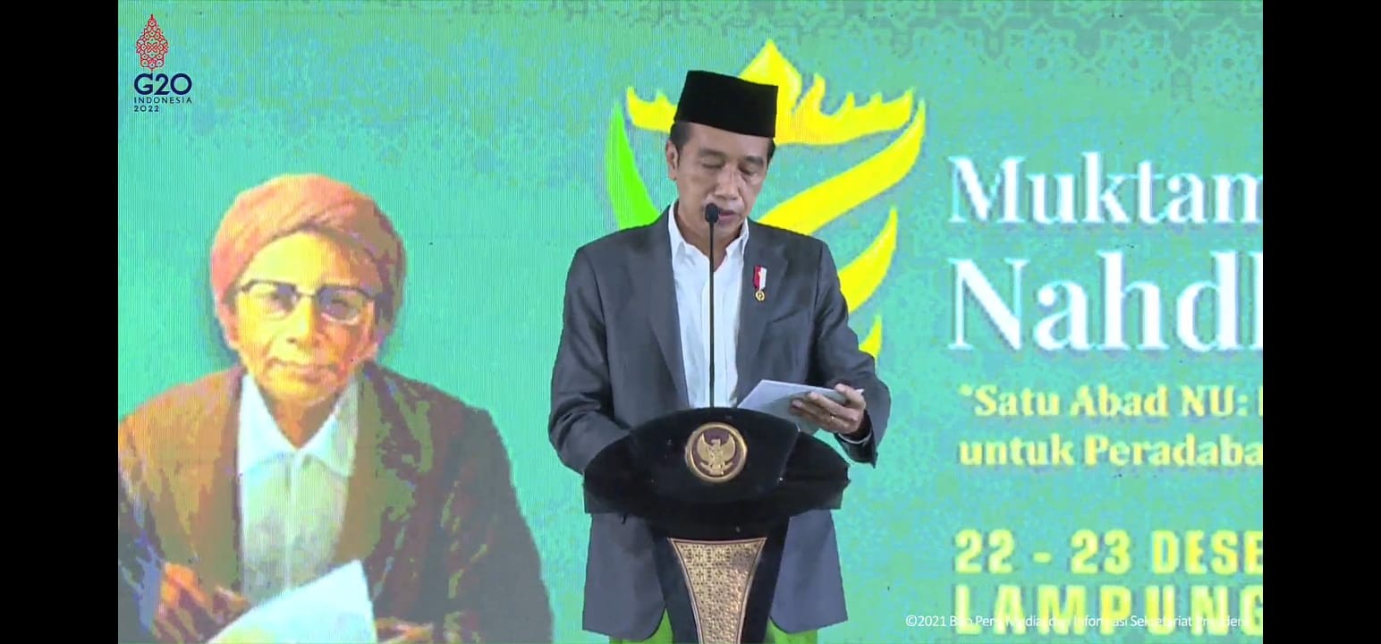 Jokowi Yakin NU Miliki Potensi Dalam Pemerataan Ekonomi Umat (Dok.MNC Media)