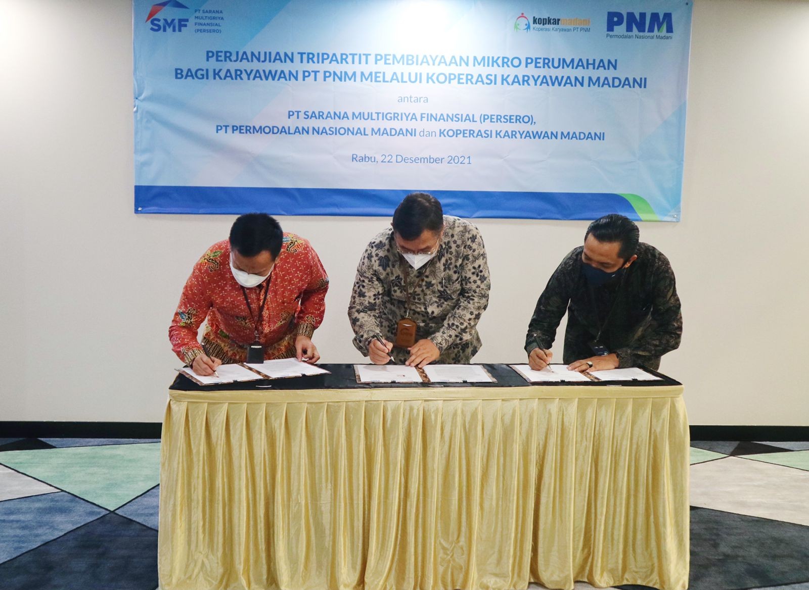 PNM dan SMF Kerjasama Berikan Pembiayaan Mikro Perumahan untuk Karyawan (FOTO:Dok Ist)