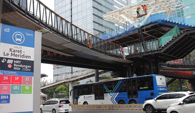 Permudah Mobilitas Warga DKI, Pemprov Bangun JPO Karet Sudirman Bertema Kapal Pinisi