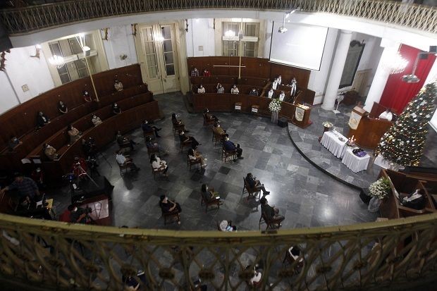 Ketua Konferensi Waligereja Indonesia (KWI) Ignatius Suharyo mengatakan bahwa semua gereja menerapkan protokol kesehatan saat menggelar ibadah natal. (Foto:MNC)