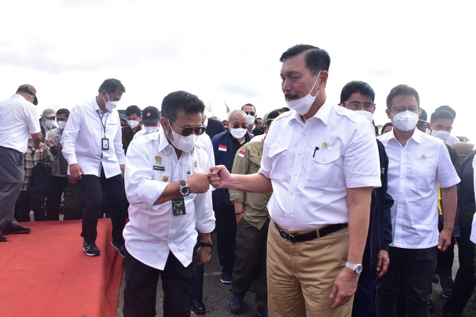 Grounbreaking Proyek TSTHH, Mentan ke Luhut: Siap Kawal Jenderal! (FOTO: MNC Media)