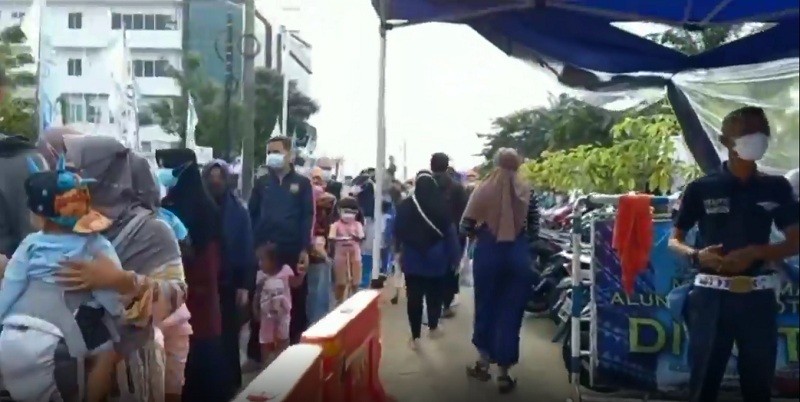 Baru Dibuka, Alun-Alun Depok Langsung Digeruduk Warga (Dok.MNC Media)