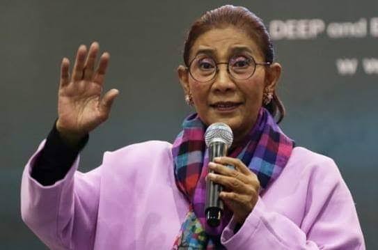 Heboh Dokumennya Dijadikan Bungkus Gorengan, Susi Pudjiastuti: Bukannya Sudah Biasa? (FOTO:MNC Media)