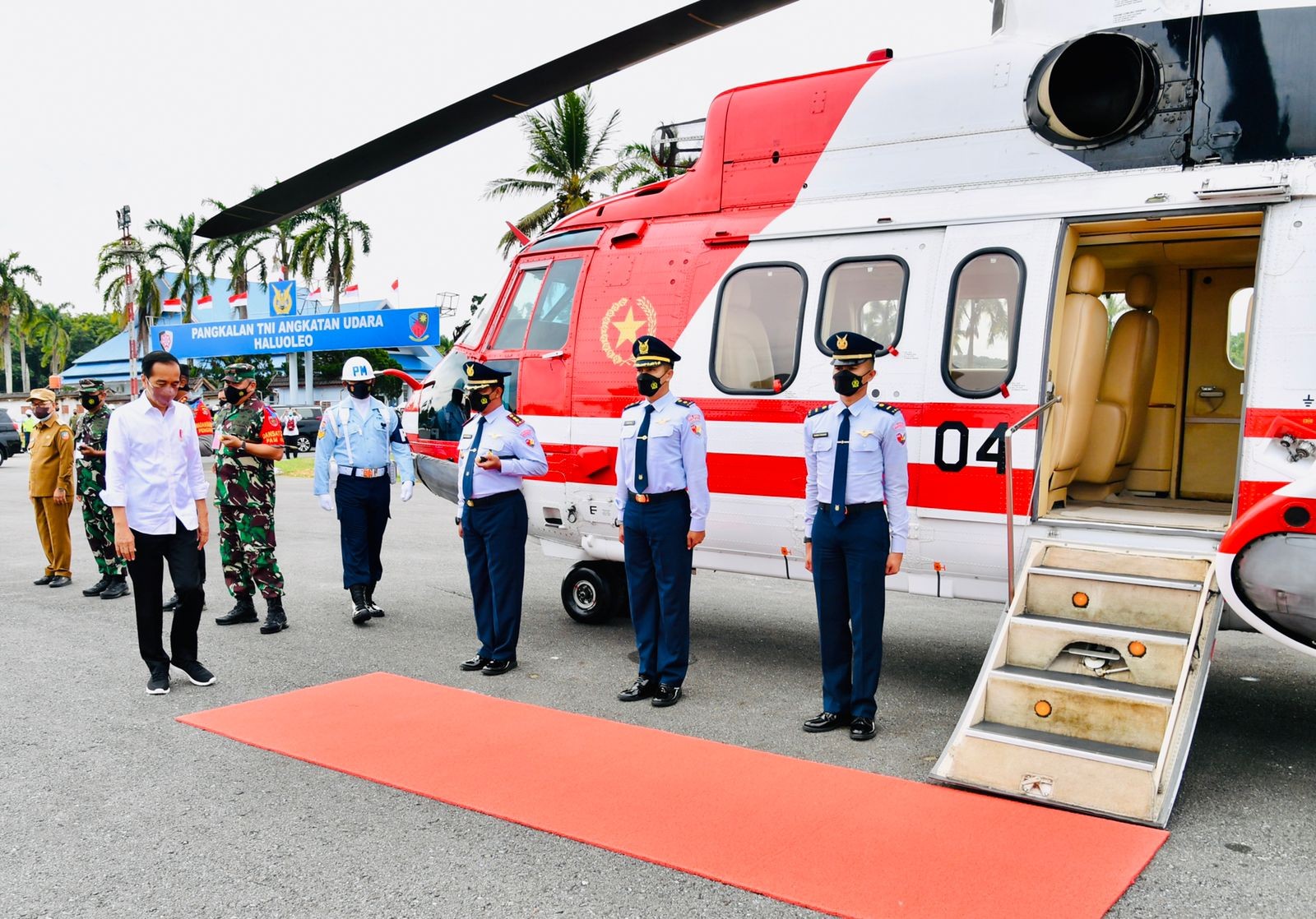 Jokowi diagendakan meresmikan Bendungan Ladongi di Kabupaten Kolaka Timur dan berdialog bersama sejumlah perwakilan petani. (Foto: MNC Media)