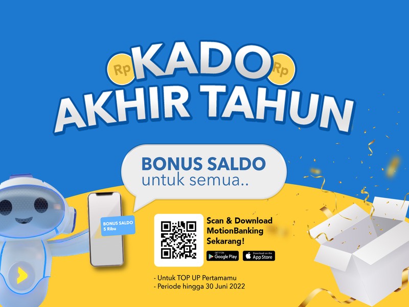 Program Bonus Saldo Incoming Transfer diberlakukan bagi nasabah yang menabung uangnya di rekening MotionBanking. (Foto: MNC Media)