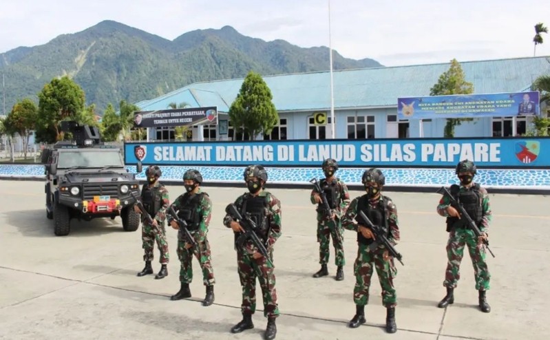 Amankan Bandara di Tahun Baru, TNI AU Siagakan Prajurit Paskhas(Dok.Ist)