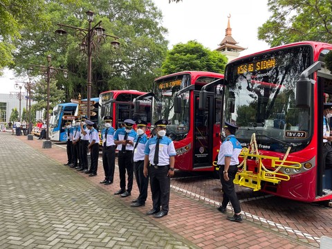 Pemerintah Pangkas Anggaran Subsidi Layanan BTS Bus Kota 2025. (Foto MNC Media)