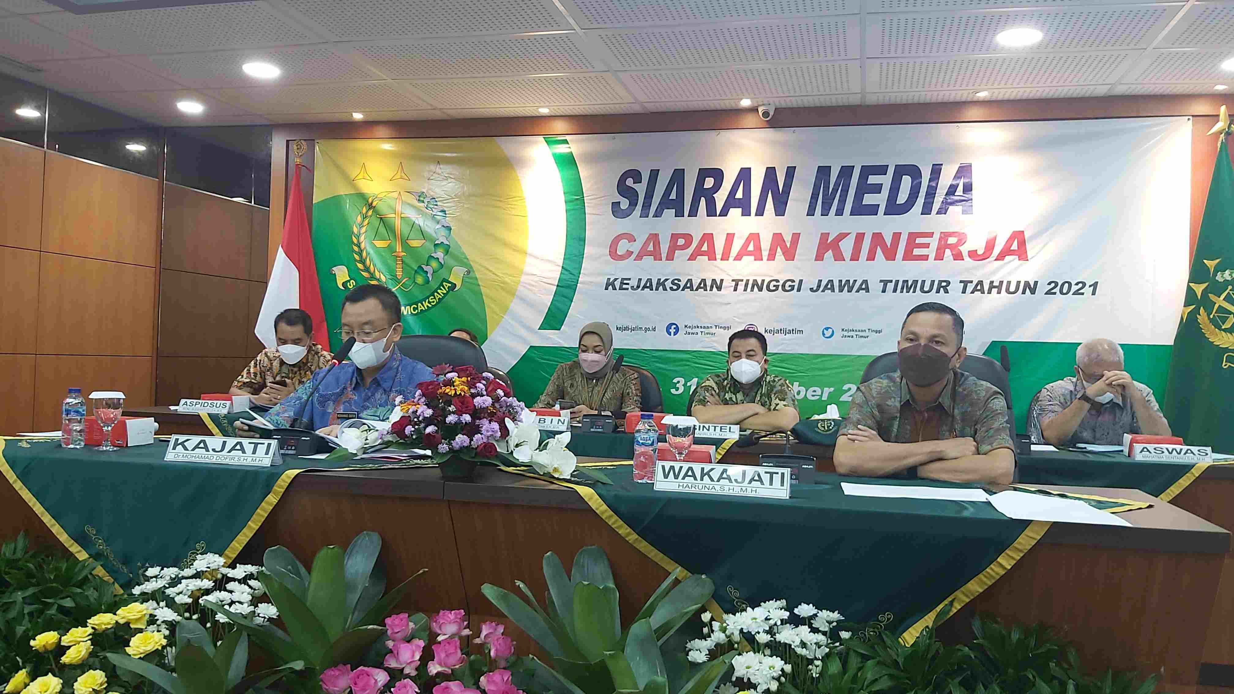 Kejati Jawa Timur Sukses Amankan Aset Rp1,55 Triliun Selama 2021. (Foto: MNC Media)