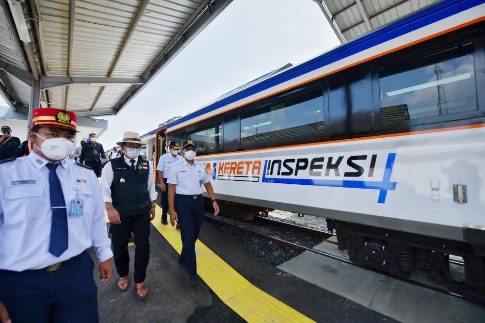 Siap Beroperasi, Ridwan Kamil Pastikan Reaktivasi Jalur KA Cibatu-Garut Selesai