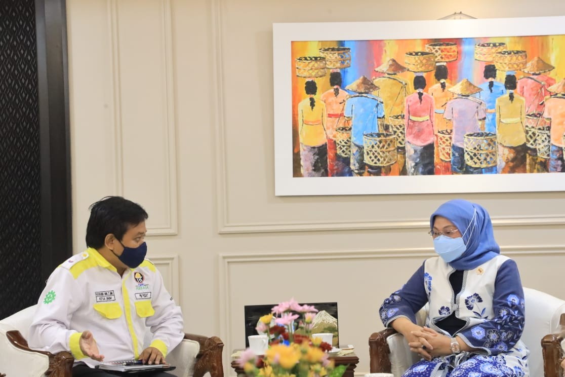 Dukung Tukang Bangunan Go International, Menaker Ida Tekankan Sertifikasi Kompetensi  (Dok.MNC Media)