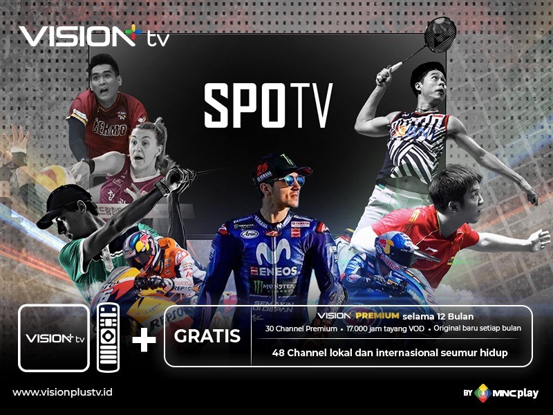 SPOTV, Channel Olahraga dari Korsel Kini Hadir di Vision+ TV (FOTO: MNC Media)