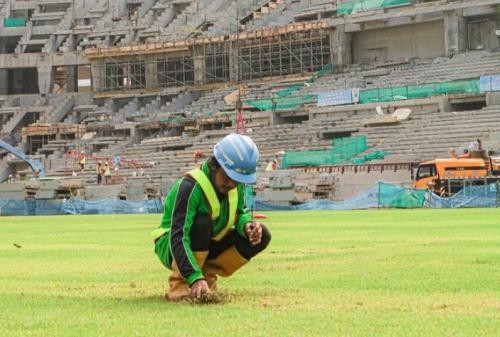 Sudah Mencapai 93,85 Persen, Ini Progress Pembangunan Jakarta International Stadium. (Foto: MNC Media)