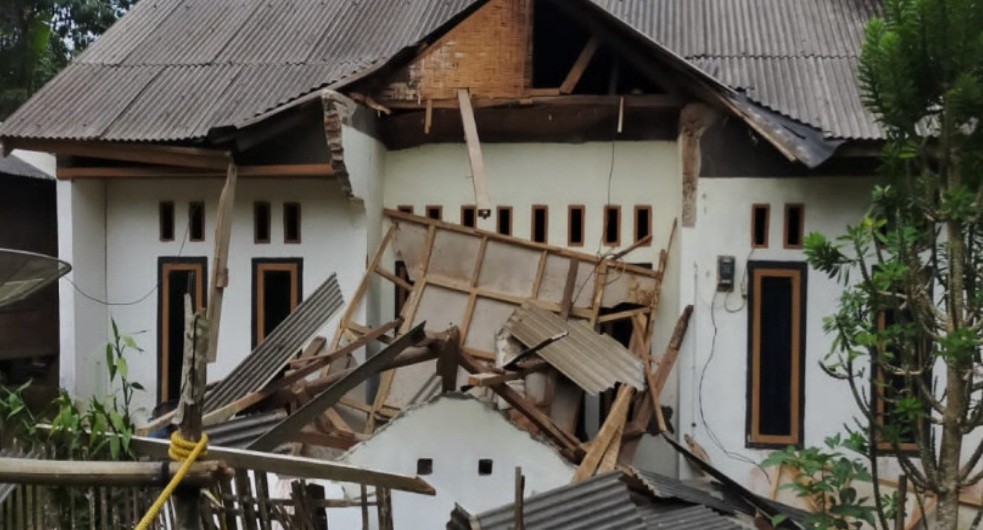 Gempa Bumi 6,7 SR Guncang Banten, Banyak Rumah Warga di Pandeglang yang Rusak (FOTO:BNPB)