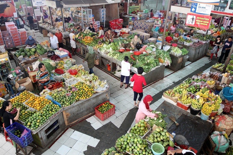 Pedagang Pasar Lelah Terus Dijadikan Kambing Hitam Kenaikan Harga Bapok. (Foto MNC Media)