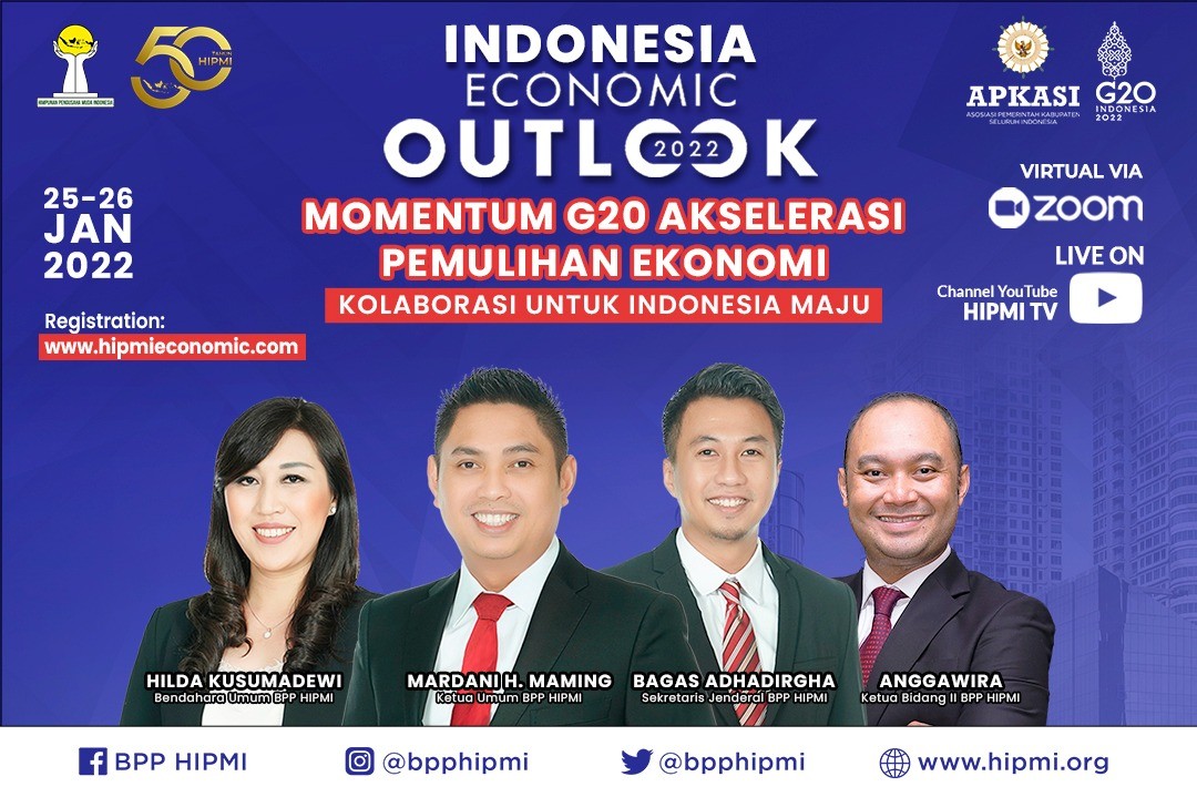 Sambut Presidensi G20 di RI, HIPMI Gelar Indonesia Economic Outlook 2022 (FOTO: Dok MNC Media)
