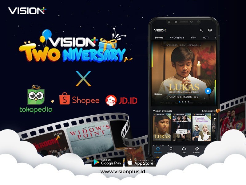 Vision+ Tebar Promo Spesial Twoniversary di 3 e-Commerce(Dok.MNC Media)