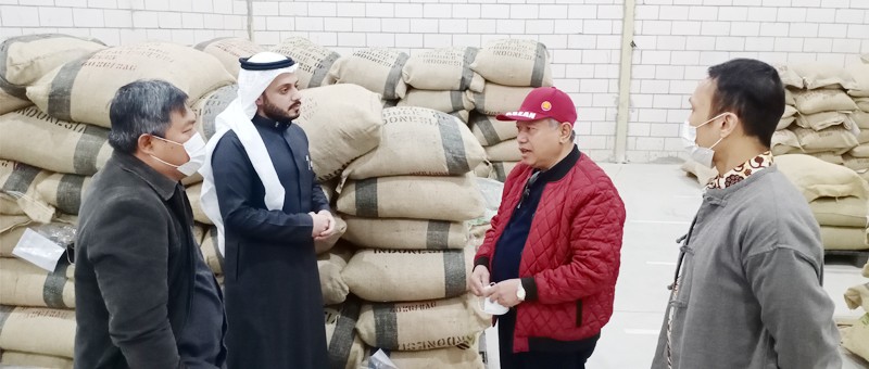 Sebanyak 12 ton biji kopi premium Indonesia tiba di Saudi Arabia pada awal 2021. (Foto: Dok. Kemenlu)