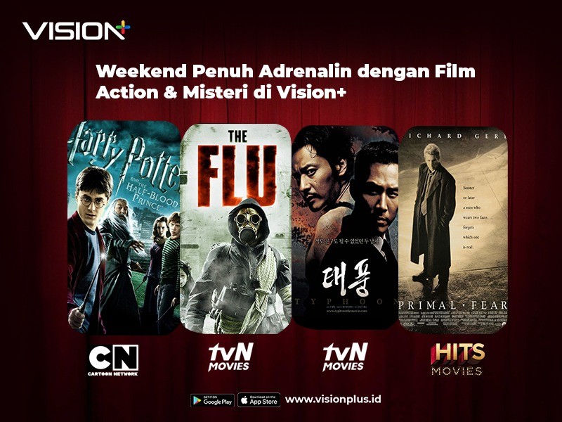 Di akhir pekan ini, Vision+ hadir dengan berbagai tayangan action dan misteri untuk membuat waktu bersantai Anda lebih seru.  (Foto: MNC)